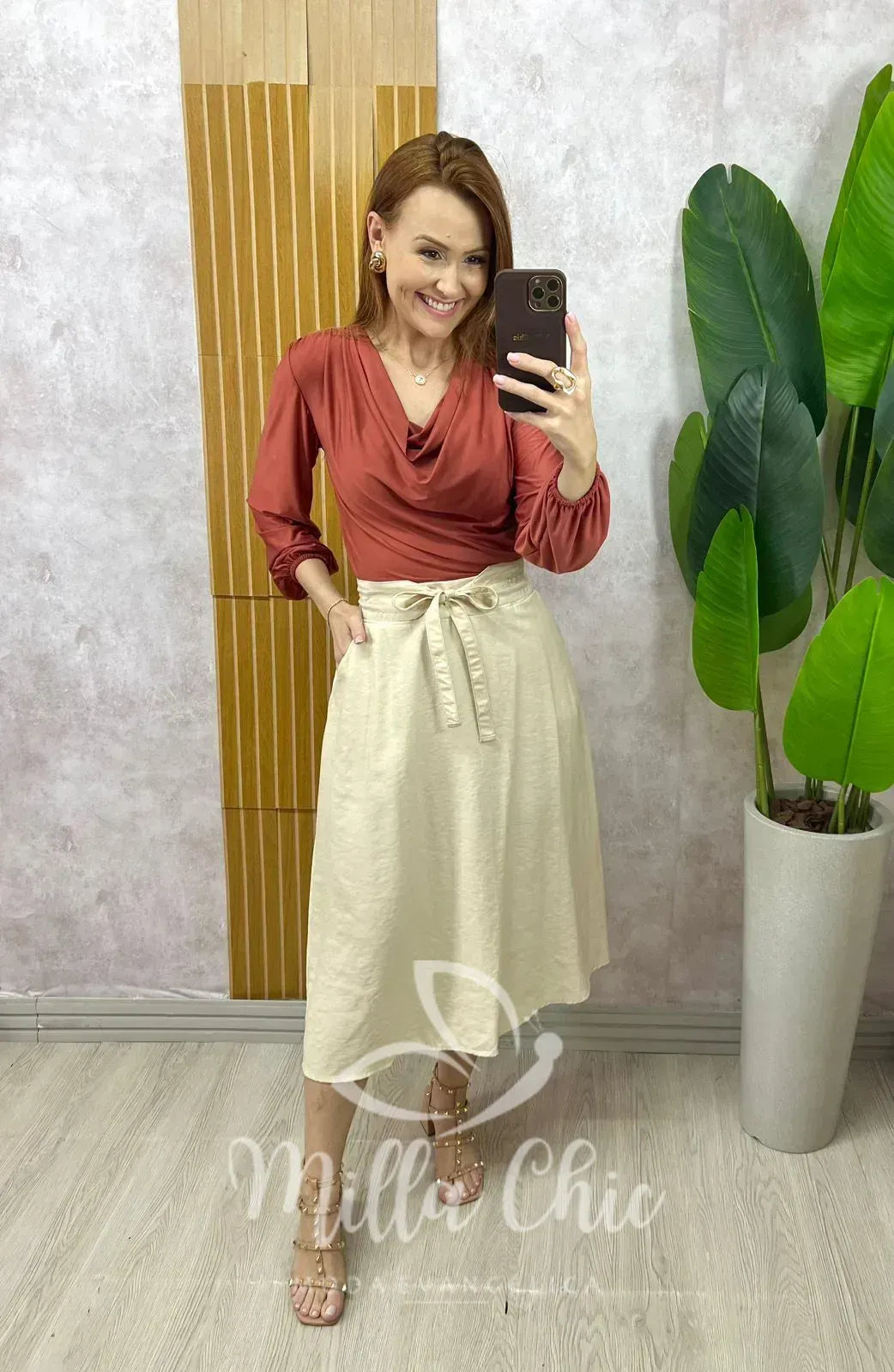 Blusa Odete – TerraCota