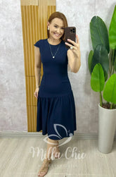 Vestido Tânia – Azul Marinho