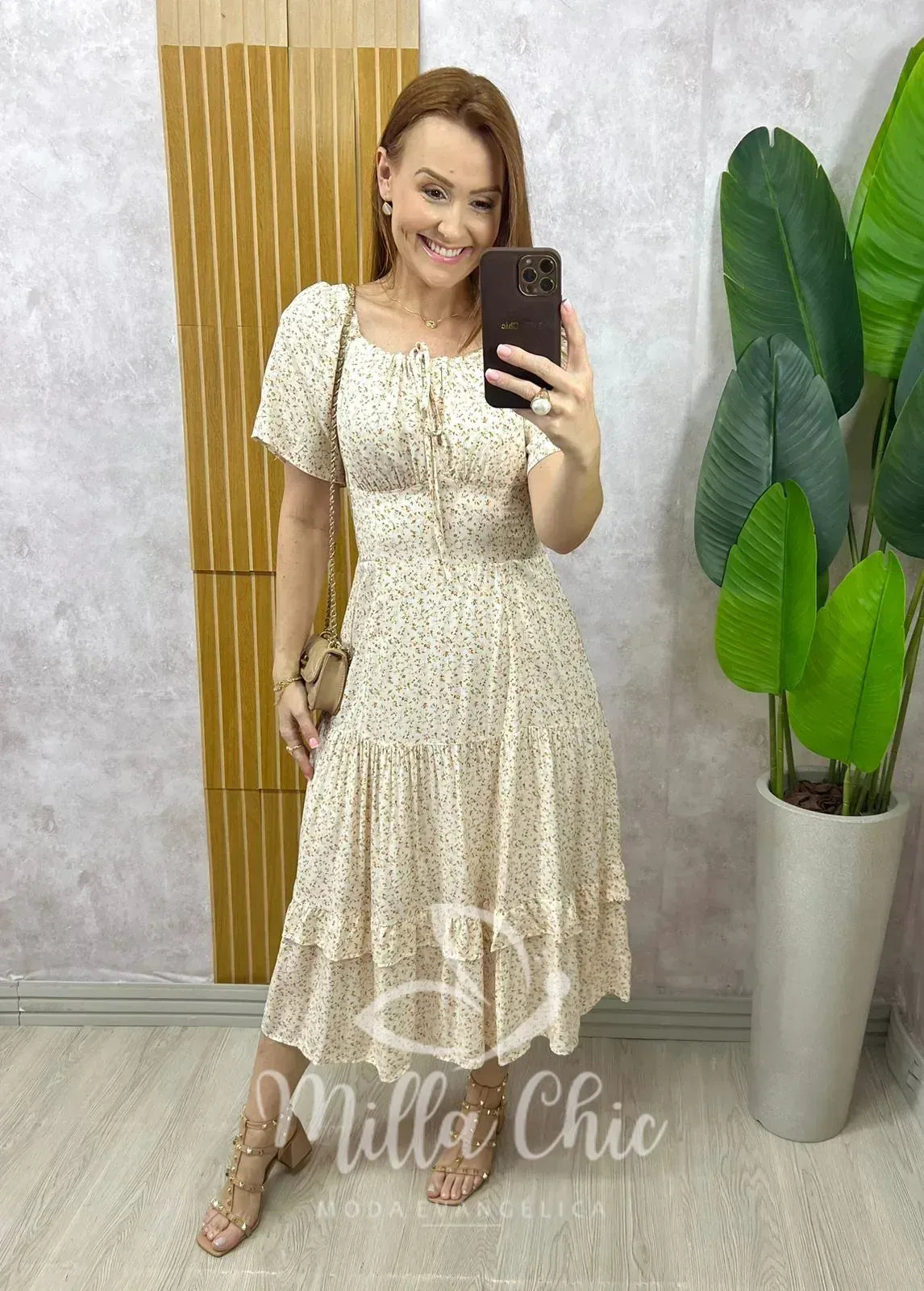Vestido Ivone Em Viscolinho – Branco