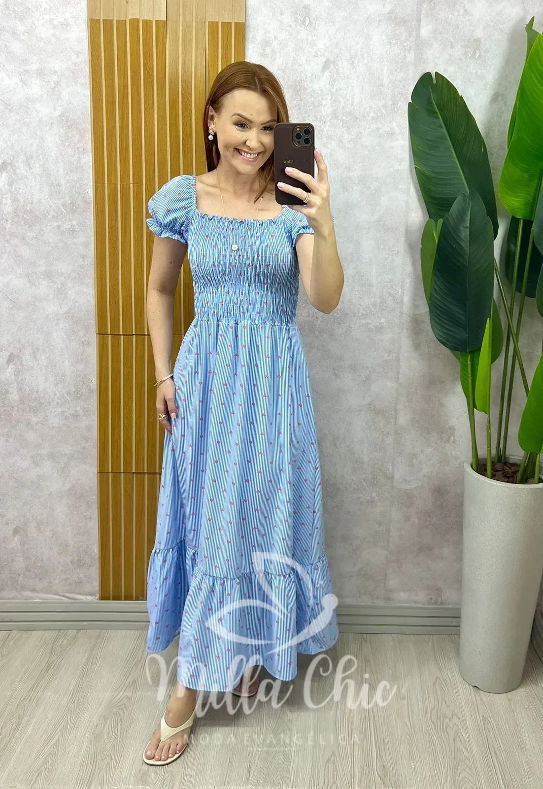 Vestido Mônica – Azul