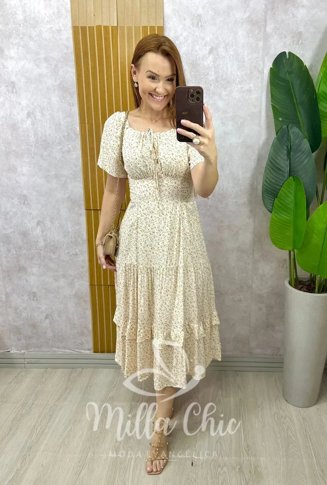 Vestido Ivone Em Viscolinho – Branco