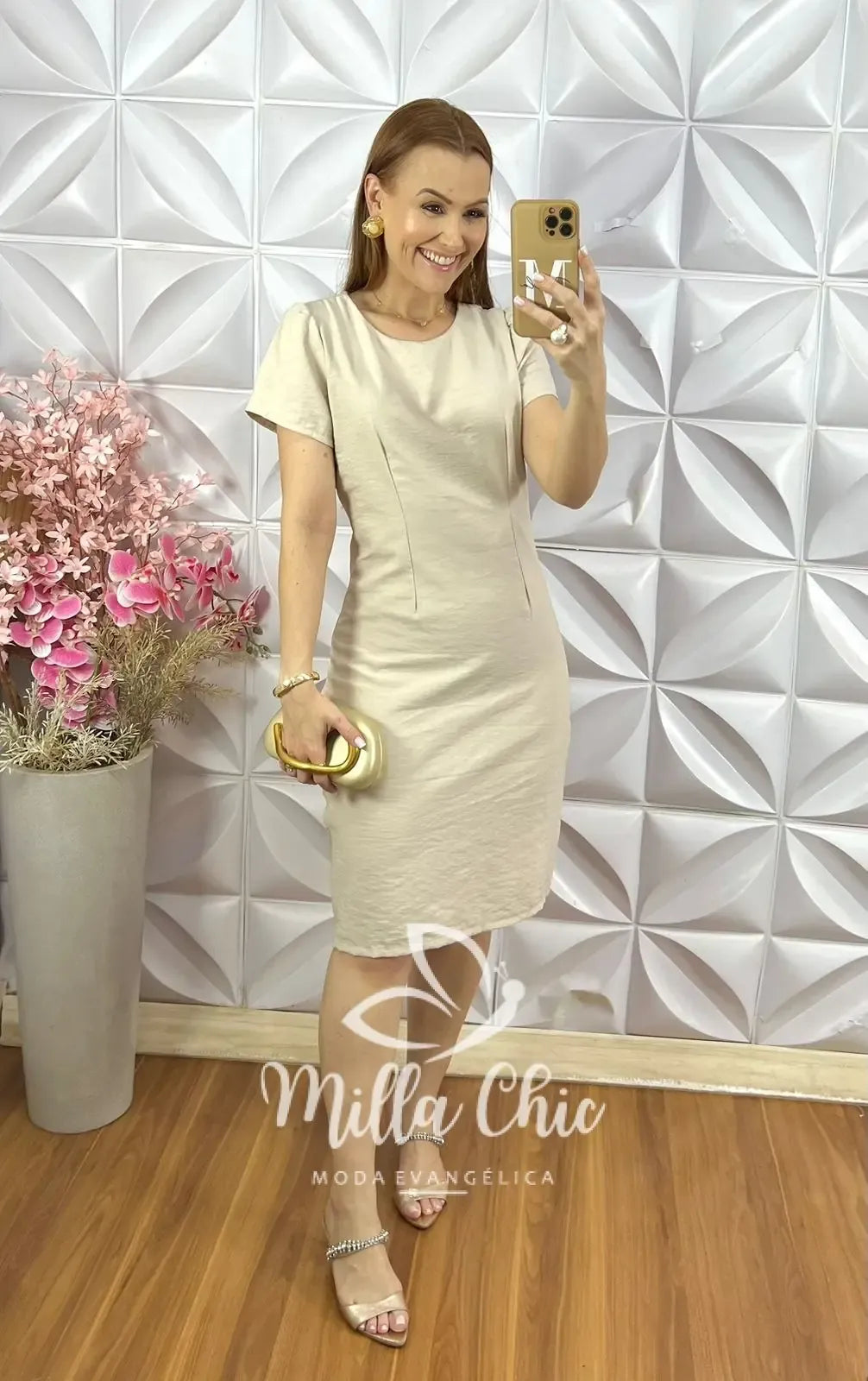 Vestido Marina em Alfaiataria Marrant – Natural