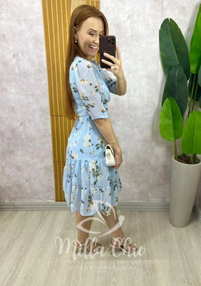 Vestido Isadora Em Chiffon Devore